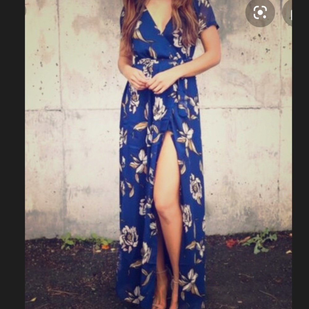 Maxi floral wrap dress🌸 - Picture 1 of 5
